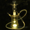 Russian style Glass Hookahs Shisha Wholesale High Quality Smoking Pipe Remote Multicolor LED Narguile Chicha sheesha